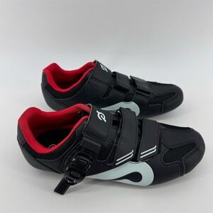 Peloton‎ Cycling Shoes Unisex Size 7 Black Red Clip-In Compatible
